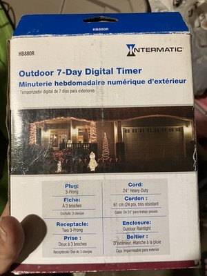Intermatic HB880R 15-Amp Outdoor 7 Day Digital Timer - New In Box
