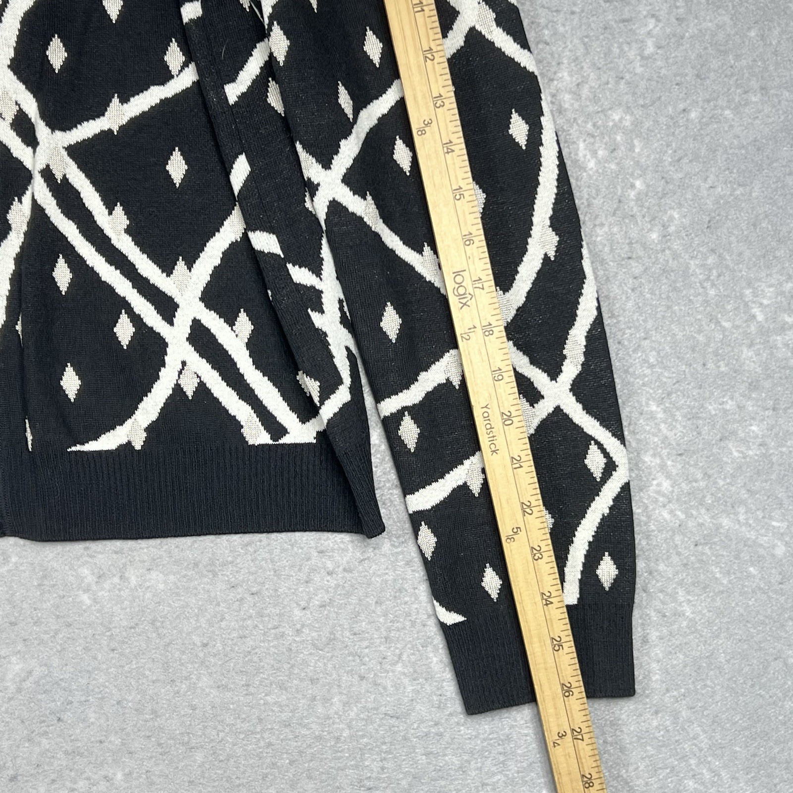 St John Cardigan Jacket Printed Pattern Knit Padd… - image 7