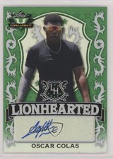 2021 Leaf Valiant Lionhearted Oscar Colas #LH-OC2 Auto 4z8