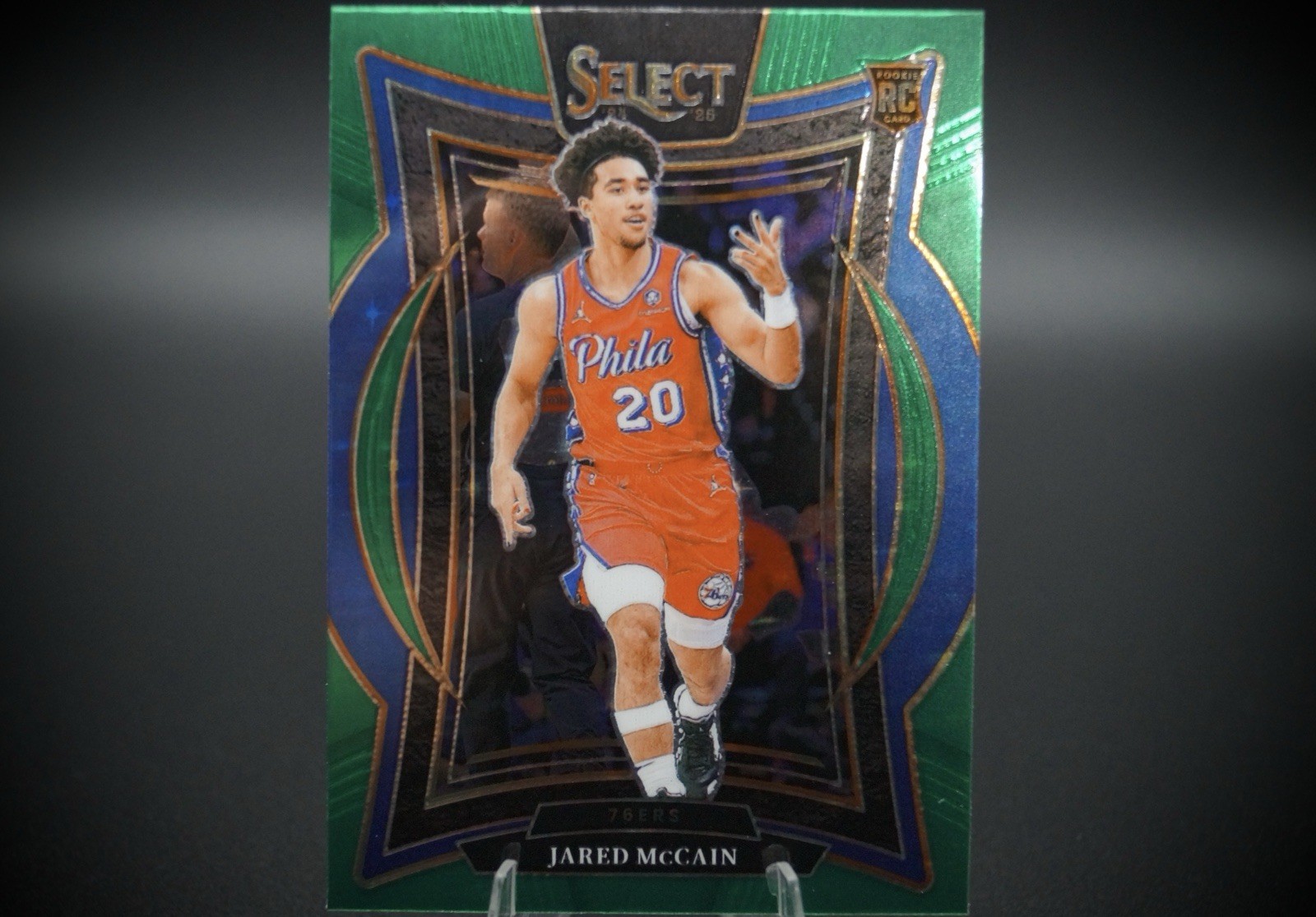 2024-25 Panini Select - Concourse Jared McCain #82 Green Stars Prizm (RC)