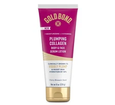 Gold Bond Plumping Collagen Body & Face Serum Lotion Moisturizer, Cherry, 8oz