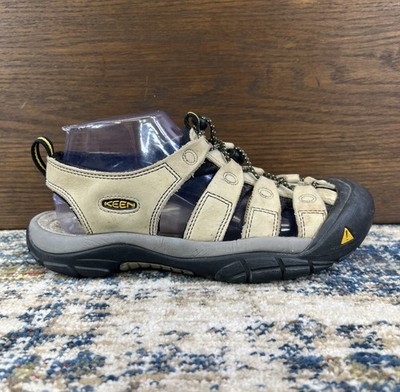 Keen Newport H2 Beige Leather Waterproof Sport Sandals Women's US 8