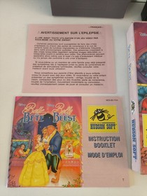 LA BELLE ET LA B&Ecirc;TE - complet  ORIGINALE NINTENDO NES PAL B FRA - Hudson