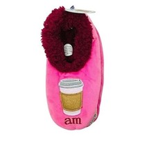 Snoozies Simply Pairables AM Coffee PM Wine Women's Slippers Size S 5-6