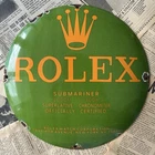 VINTAGE ROLEX SUBMARINER 12 INCH CONVEX PORCELAIN ENAMEL SIGN