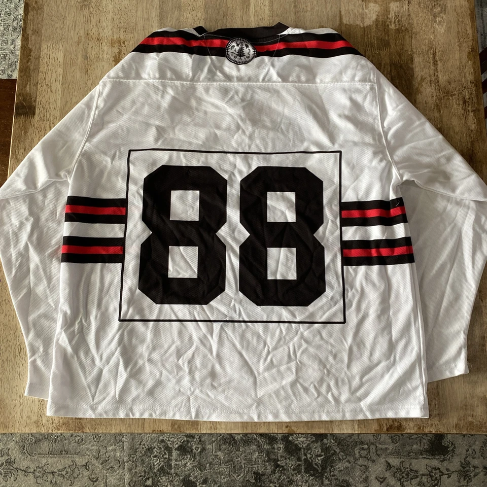 Onondaga Redhawks коробка лакросс Джерси белый/домашняя редкая #88 размер XL - Изображение 2 из 2