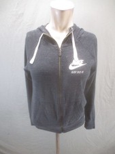 Nike Size S Womens Organic Cotton Blend Hooded Full Zip Activewear Jacket 108