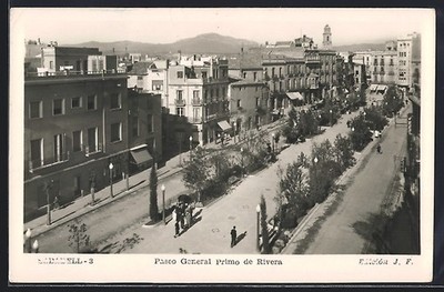 Sabadell, Paseo General Primo de Rivera, Ansichtskarte 