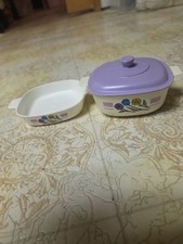 CorningWare Mini Dish Set Vintage Wildflower Pattern Set of 2