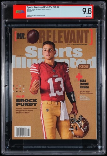 Brock Purdy Sports Illustrated Kids SI Kids October 2024 PSA 9.6 NEWSSTAND 🔥