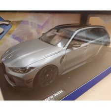 1 18 BMW M3 Touring G81 Matte Silver Solid die cast