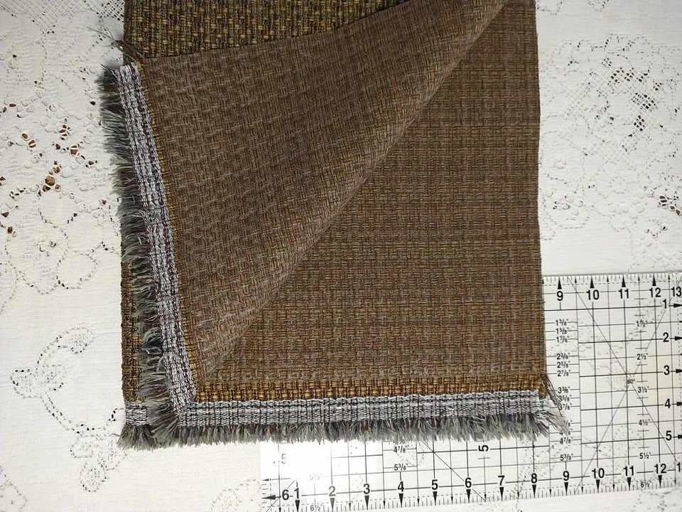 Brown Upholstery Fabric 22"L x 56" Wide - Image 3 of 4