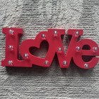 New Listing“LoVe” Led Light Up Sign Décor Battery-Operated Wedding Bridal Shower Romantic