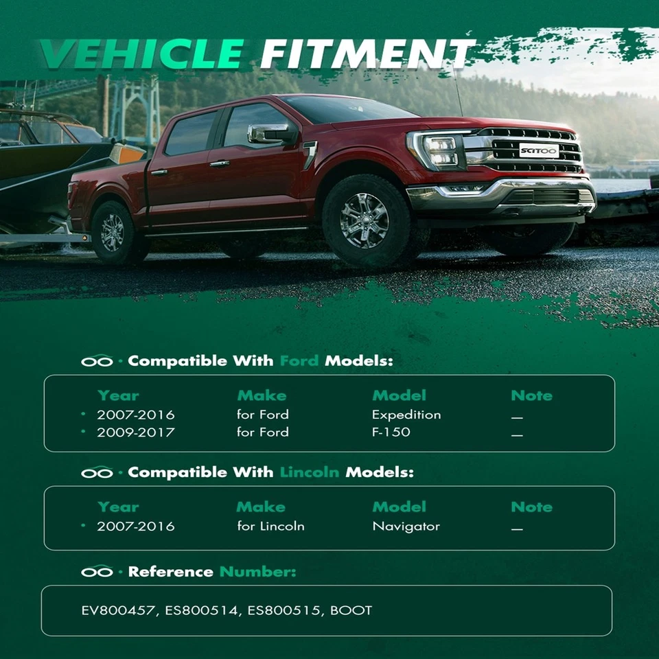 Extremo de barra de amarre exterior interior delantero Ford Expedition 2009-2017 Ford F-150 2007-2016 Foto 2 de 4