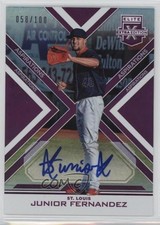 2016 Elite Extra Edition Aspirations Purple /100 Junior Fernandez #182 Auto 0g4