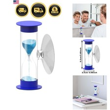 2 Minute Hourglass Sand Timer with Suction Cup,Unbreakable Sucker Sand Clock ...