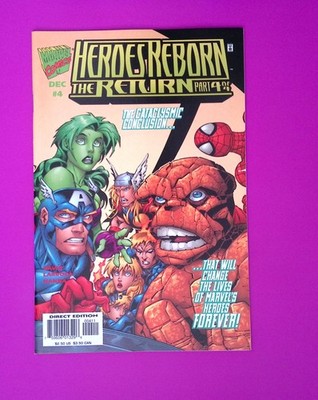 Heroes Reborn The Return #4b 1997 Marvel Comics Variant 9.0+ Comic Book SD59-187