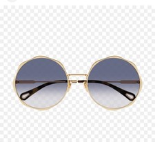 Chloe CH0184S Sunglasses Brand New Gold Metal Round. Xl