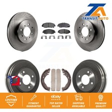 Disc Brake Rotors Semi-Metallic Pads And Drum Front Rear Kit For Honda Insight