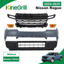 Front Grille Bumper Kit W Lower Cover Marker Light For Ford Maverick 2022-24 Front Grille Bumper Kit W Lower Cover Marker Light For Ford Maverick 2022-24