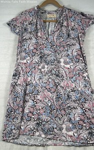 Papinelle Women's Multicolor Floral Paisley Print Sleep Dress Nightgown Sz M