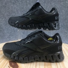 Reebok Shoes Mens 6.5 Zig Dynamica 2 Sneakers Black Leather Lace Up Sport J88291