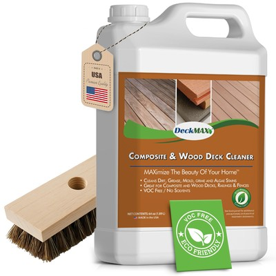 #ad Premium Deck Cleaner Kit Mildew Remover Eco Friendly Cleans 1500 Sq. Ft. $56.65