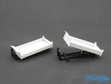 Scaletrucks Bausatz 2x Abrollrahmen mit Kippaufbau weiß schwarz ST-0519