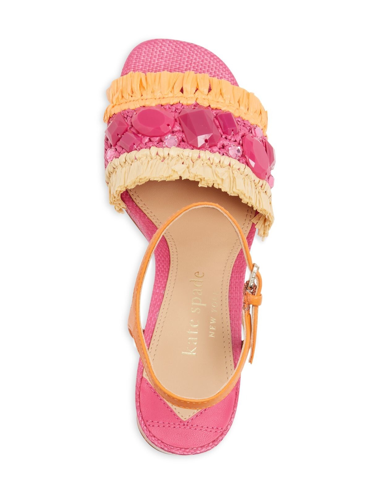 KATE SPADE NEW YORK Womens Pink Rafta Fringe Bora Bora Heeled Sandal 8 B thumbnail 7