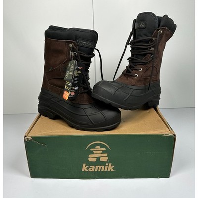 Kamik Men's Nation Plus Boots Dark Brown Size 7 NIB #018S