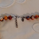 Vtg Murano Millifiori Venetian gl bead necklace lob clasp18" ST Murano/Italy Tag — photo 6