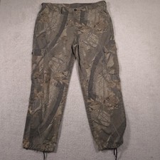 Vintage Liberty Mens Realtree Camo Cargo Pants 38x30 90s Hunting Outdoor