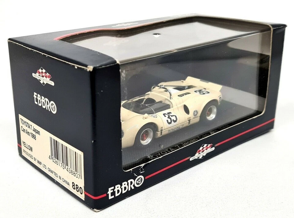 Ebbro 1/43 - Toyota 7 Japón Can Am 1968 #35 Diecast escala modelo coche de carreras Foto 2 de 4