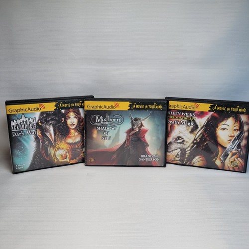 Graphic Audio Lot of 3 Mistborn Shadows of Self Dark War Death Magic