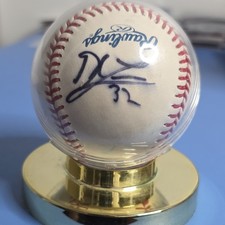 Derek Lowe #32 Autographed Ball 8/25/2010 Braves at Rockies