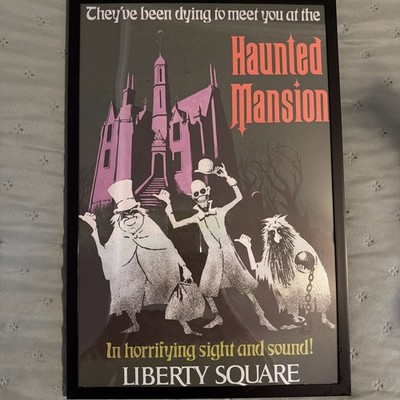 Haunted Mansion Poster Authentic Disney World Magic Kingdom Liberty Square 12x18
