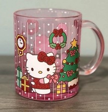 Hello Kitty Holiday Glitter Glass Mug 17.5oz ...