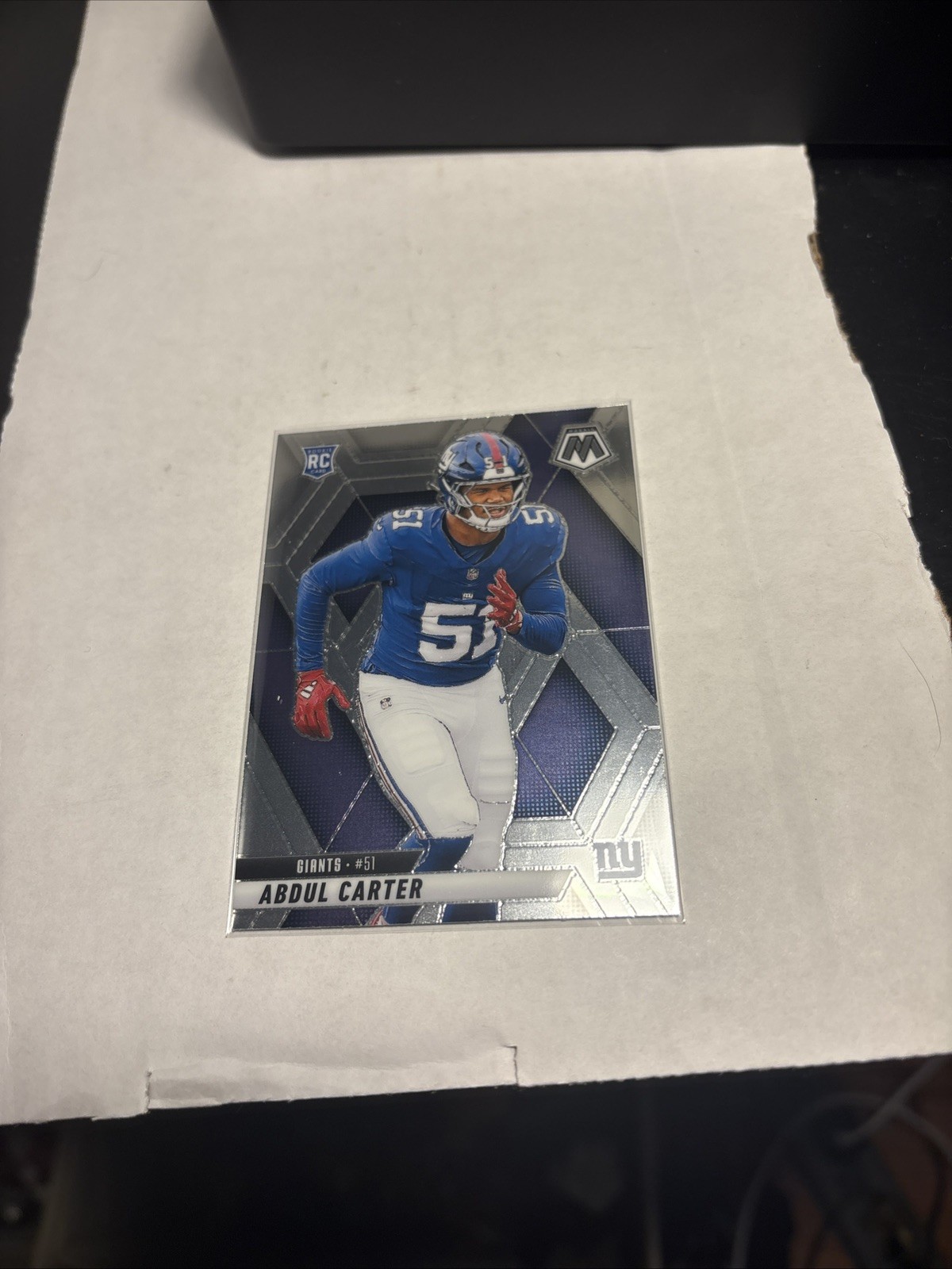 2025 Panini Mosaic Abdul Carter RC Rookie Card New York Giants #317