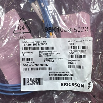 Ericsson TSR3913072/2000 Patchcord 2G657 2MM LCD-LCD 2m