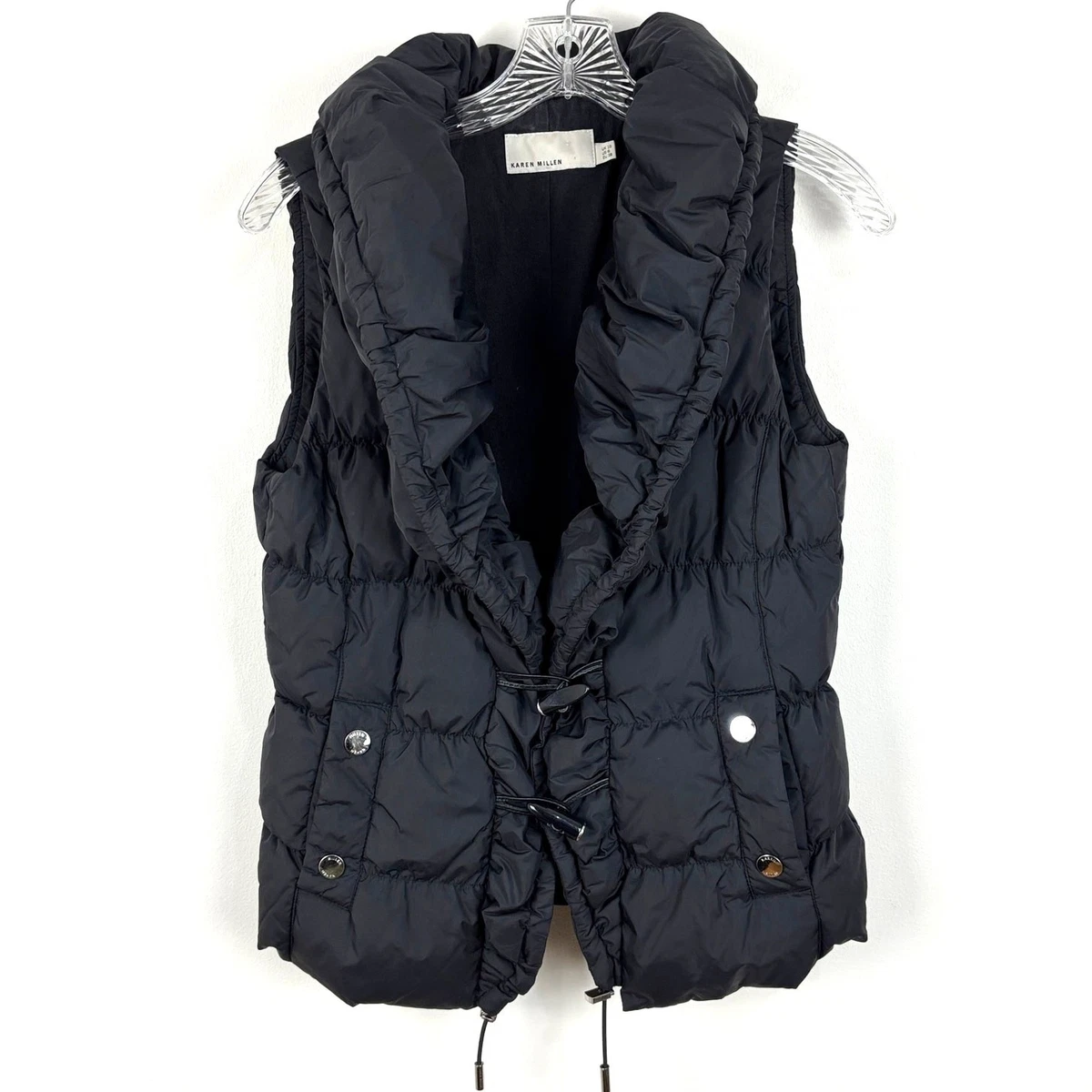 Gilet Doublé Femme Karen Millen Vert Militaire - Taille 10, Neuf Avec étiquettes
