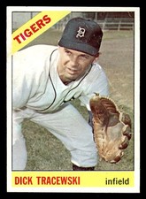 1966 Topps Baseball Dick Tracewski #378 EX/MT Detroit Tigers
