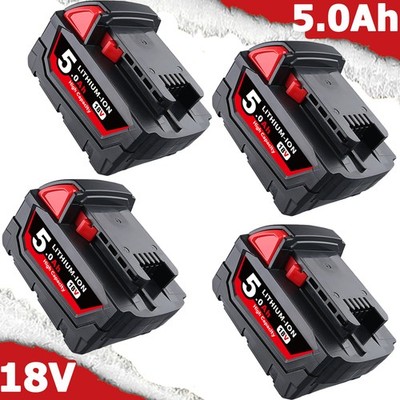 Akku 18V 5,0Ah Ladegerät Für M18 M18B5 M18B4 M18B3 M18BX B9 48-11-1811