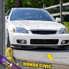 Fits 99-00 Honda Civic Ek Spoon Style Front Bumper Chin Spoiler Lip Jdm Kit Fits 99-00 Honda Civic Ek Spoon Style Front Bumper Chin Spoiler Lip Jdm Kit