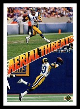 Jim Everett / Henry Ellard 1991 Upper Deck #30 Los Angeles Rams *215