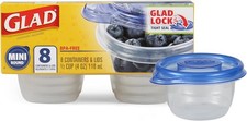 Mini Round Food Storage Container 4 Oz, 8 Count BPA-free