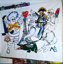 Hype Painting by Manuel Mané Original Signed Unique 150cm x 180cm 