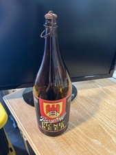 BERGHOFF PICNIC BEER. 64oz. Half Gallon Beer Bottle. Paper Label Picnic