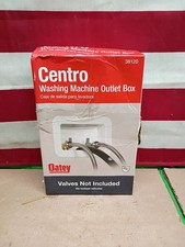 Oatey 38120 Centro Washing Machine Outlet Box Face Plate Brackets Fittings White
