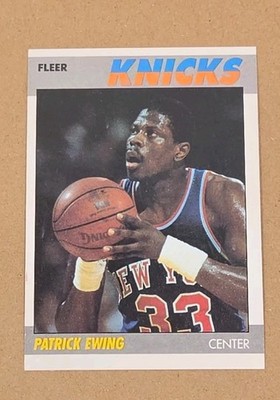 1987-88 Fleer Basketball Patrick Ewing #37 New York Knicks