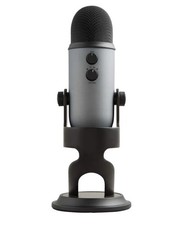 Blue Yeti USB Desktop Microphone Gray Black Mute Switch Adjustable Gain